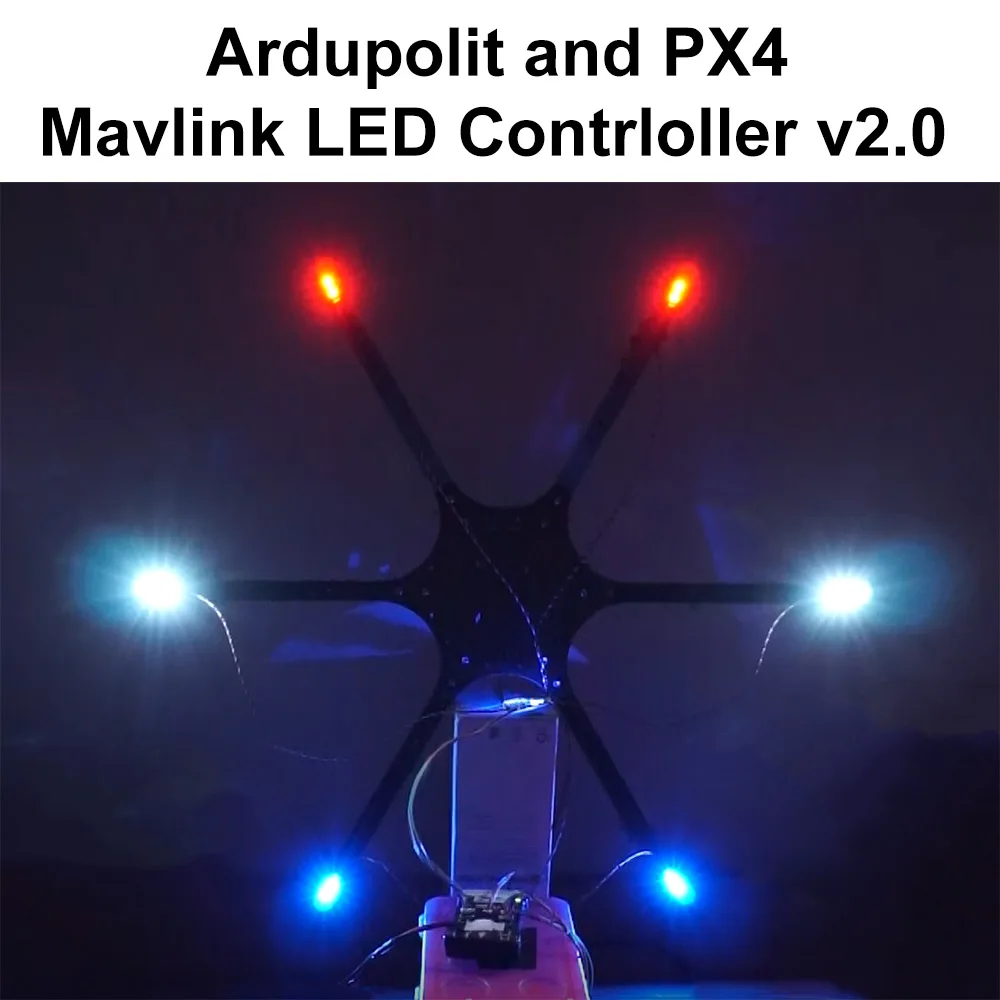 Внешний светодиодный контроллер Pixhawk Mavlink для APM Pixhawk2 Ardupilot PX4 RGB навигационный