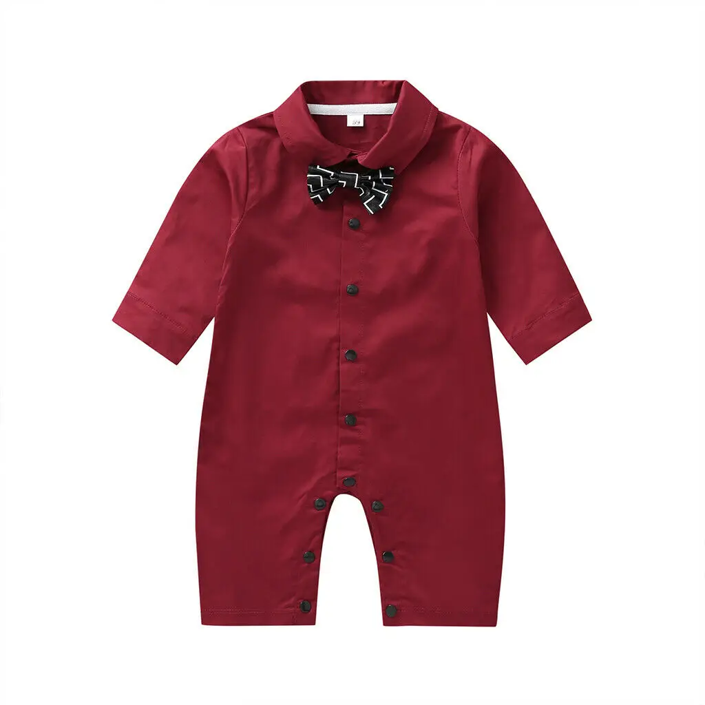 0-24M New Newborn Infant Baby Boys Cotton Gentleman Romper Long Sleeve Tie Jumpsuit Formal Clothes Outfits Red
0-24M New Newborn Infant Baby Boys Cotton Gentleman Romper Long Sleeve Tie Jumpsuit Formal Clothes Outfits Red