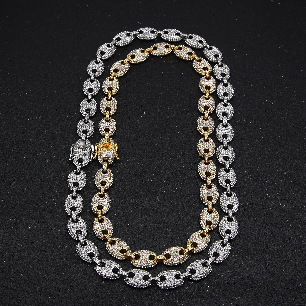 men Necklace Bracelet 13mm Hip Hop Gold Color Zircon Iced Out Crystal Miami Cuban Chain Necklace HOT SELLING THE HIP HOP KING
men Necklace Bracelet 13mm Hip Hop Gold Color Zircon Iced Out Crystal Miami Cuban Chain Necklace HOT SELLING THE HIP HOP KING