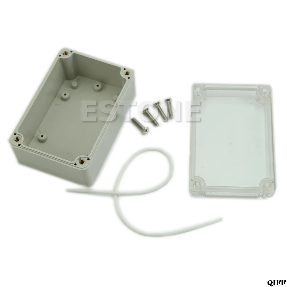 Plastic Waterproof Cover Clear Electronic Project Box Enclosure Case 100x68x50mm Mar28
Plastic Waterproof Cover Clear Electronic Project Box Enclosure Case 100x68x50mm Mar28