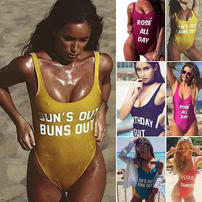 1 Pcs Swimsuit Letter Print One Piece Swimwear Sexy Women 5 colors Bodysuit Backless Monokini
1 Pcs Swimsuit Letter Print One Piece Swimwear Sexy Women 5 colors Bodysuit Backless Monokini