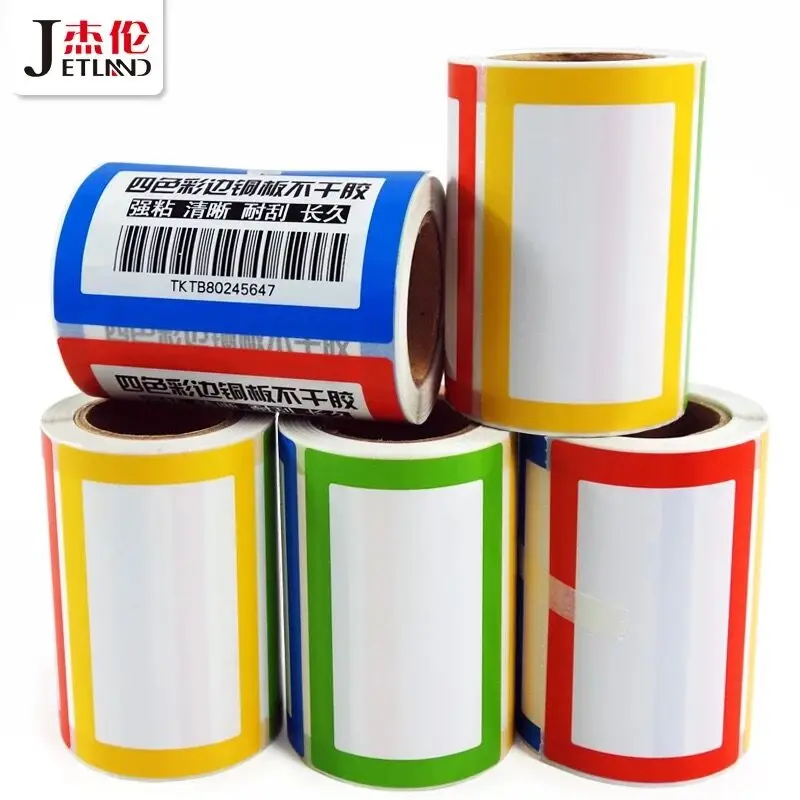 Colorful Name Tag Labels - 200 Stickers - 4 Assorted Colors - 2 1/4 X 3 1/2 - 2 Roll Per Lot
Colorful Name Tag Labels - 200 Stickers - 4 Assorted Colors - 2 1/4 X 3 1/2 - 2 Roll Per Lot