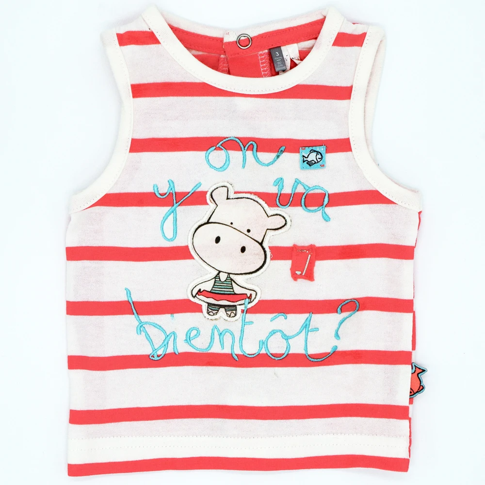 Stylish Baby Sleeveless T-Shirt Creative Embroidery Summer Boys Girls T-shirts Children's Tees Kids Tops For Infant 54-71 Heigh
Stylish Baby Sleeveless T-Shirt Creative Embroidery Summer Boys Girls T-shirts Children's Tees Kids Tops For Infant 54-71 Heigh