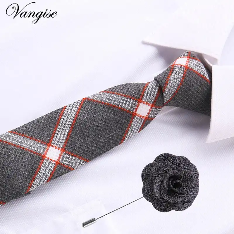 set silk ties for men tie handkerchief cufflinks&pin gift box