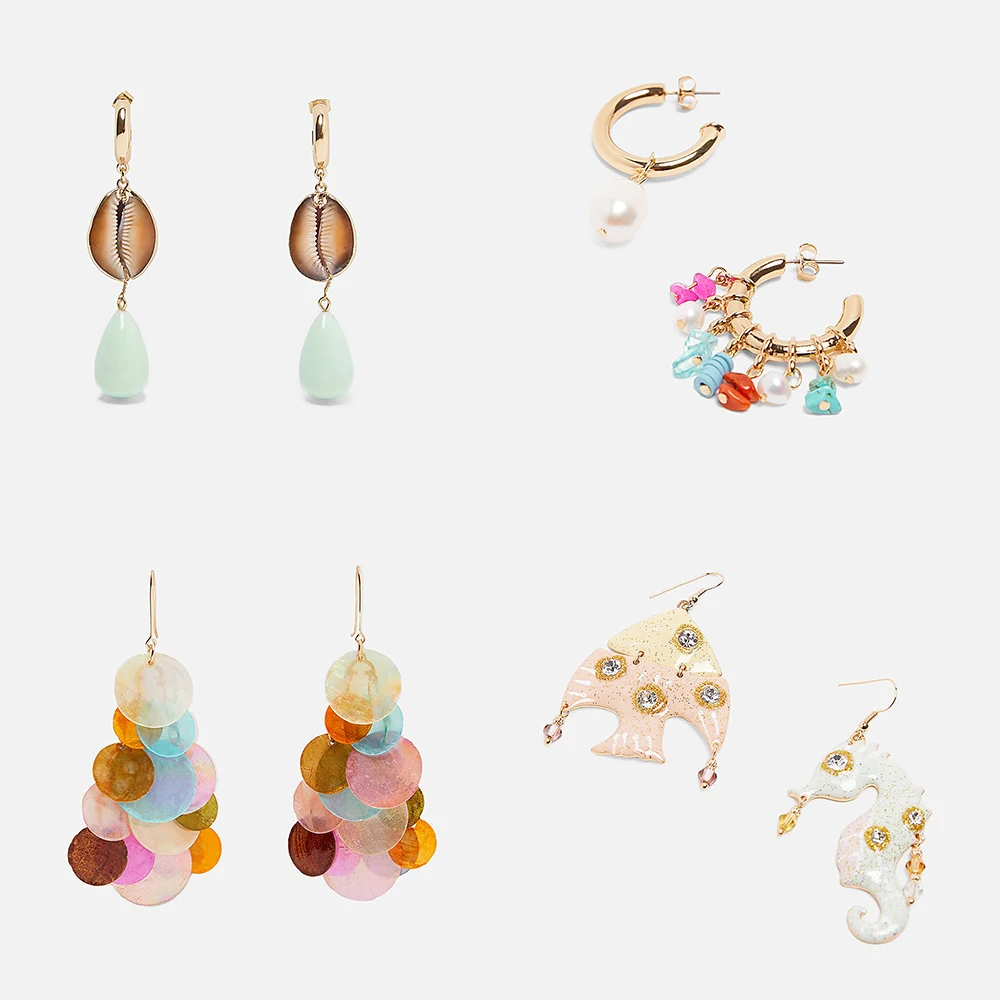 ZA 2019 Fashion Colorful Round Dangle Earring for Women New Design Boho Sea Shell Long Pendant Statement Jewelry Wedding Gifts
ZA 2019 Fashion Colorful Round Dangle Earring for Women New Design Boho Sea Shell Long Pendant Statement Jewelry Wedding Gifts