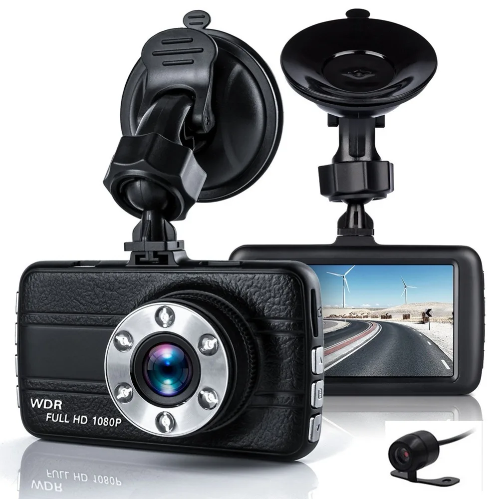 Dual Car Camera DVR 1080P Car Recorder 3 Inch 150 Degree 6 Led Dashcam Two Lens Dash Cam Dvrs Night Vision Auto Video Dashcam
Dual Car Camera DVR 1080P Car Recorder 3 Inch 150 Degree 6 Led Dashcam Two Lens Dash Cam Dvrs Night Vision Auto Video Dashcam