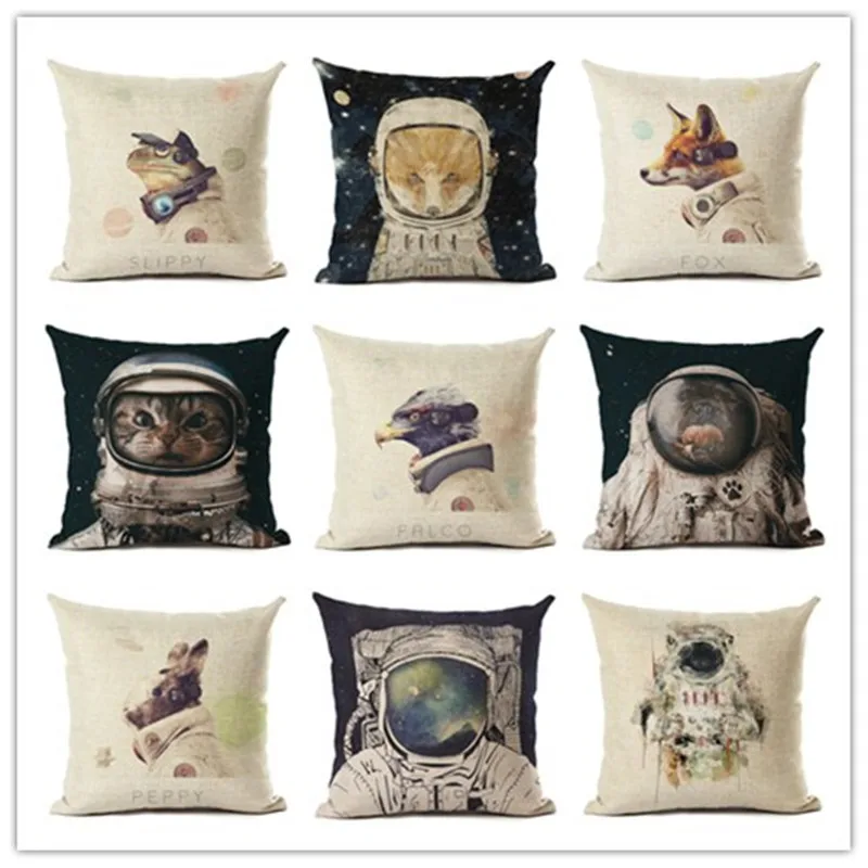 New High Quality Creative Fantasy Style Space Animal Print Home Docor Fundas Cotton Linen Cushion Cover Throw Pillow Cojines
New High Quality Creative Fantasy Style Space Animal Print Home Docor Fundas Cotton Linen Cushion Cover Throw Pillow Cojines