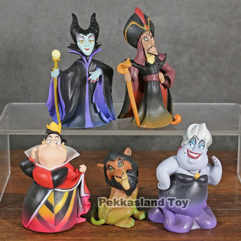 WCF Villains Collection Malefice Ursula The Red Queen Scar Jafar For Children Birthday Gift Doll Figure 5pcs/set
WCF Villains Collection Malefice Ursula The Red Queen Scar Jafar For Children Birthday Gift Doll Figure 5pcs/set