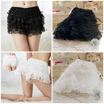Women Elastic Waist Lace Safety Short Pants Lolita Casual Bow Safety Shorts Bottoming Culottes Basic Panties Scanties Underwear
Women Elastic Waist Lace Safety Short Pants Lolita Casual Bow Safety Shorts Bottoming Culottes Basic Panties Scanties Underwear