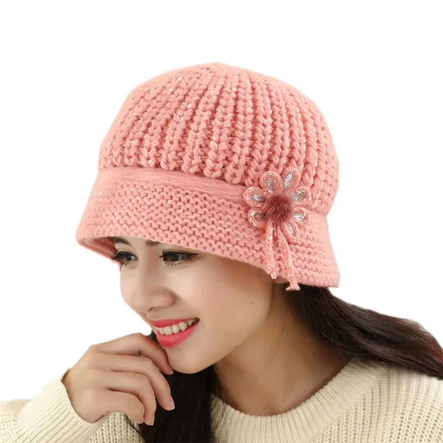 Womens Fashion Flower Knit thick wool Crochet Beanie Hat Winter Warm Cap Beret #1102 A#487
Womens Fashion Flower Knit thick wool Crochet Beanie Hat Winter Warm Cap Beret #1102 A#487