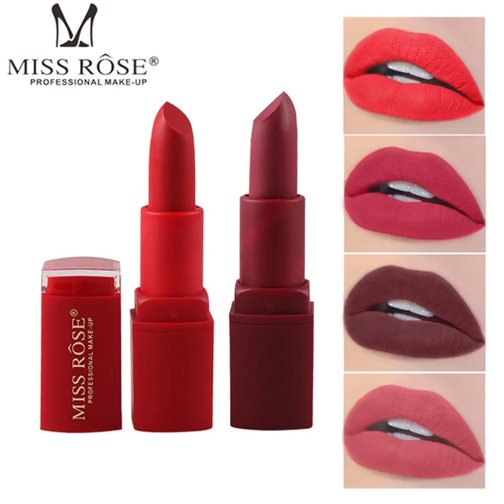 MISS ROSE 2019 New Lipstick Lip Makeup Cosmetic for Women Beauty Velvet Matte Lipstick Long Lasting Moisturizing Nude Lip Sticks
MISS ROSE 2019 New Lipstick Lip Makeup Cosmetic for Women Beauty Velvet Matte Lipstick Long Lasting Moisturizing Nude Lip Sticks