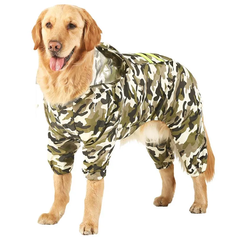 Large Dog Raincoat Waterproof Reflective Pet Rain Jumpsuit Coat Big Dog Clothes For Samoyed Retriever
Large Dog Raincoat Waterproof Reflective Pet Rain Jumpsuit Coat Big Dog Clothes For Samoyed Retriever