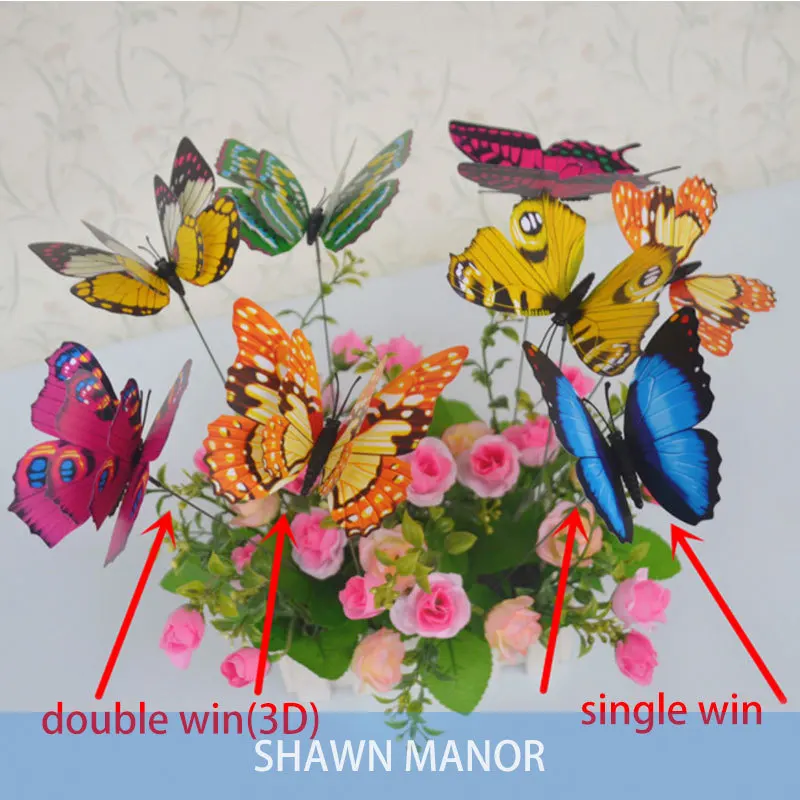 50pcs 7cm 3D mutilcolors Artificial Butterfly with Iron Wire for Flower Arrangement
50pcs 7cm 3D mutilcolors Artificial Butterfly with Iron Wire for Flower Arrangement