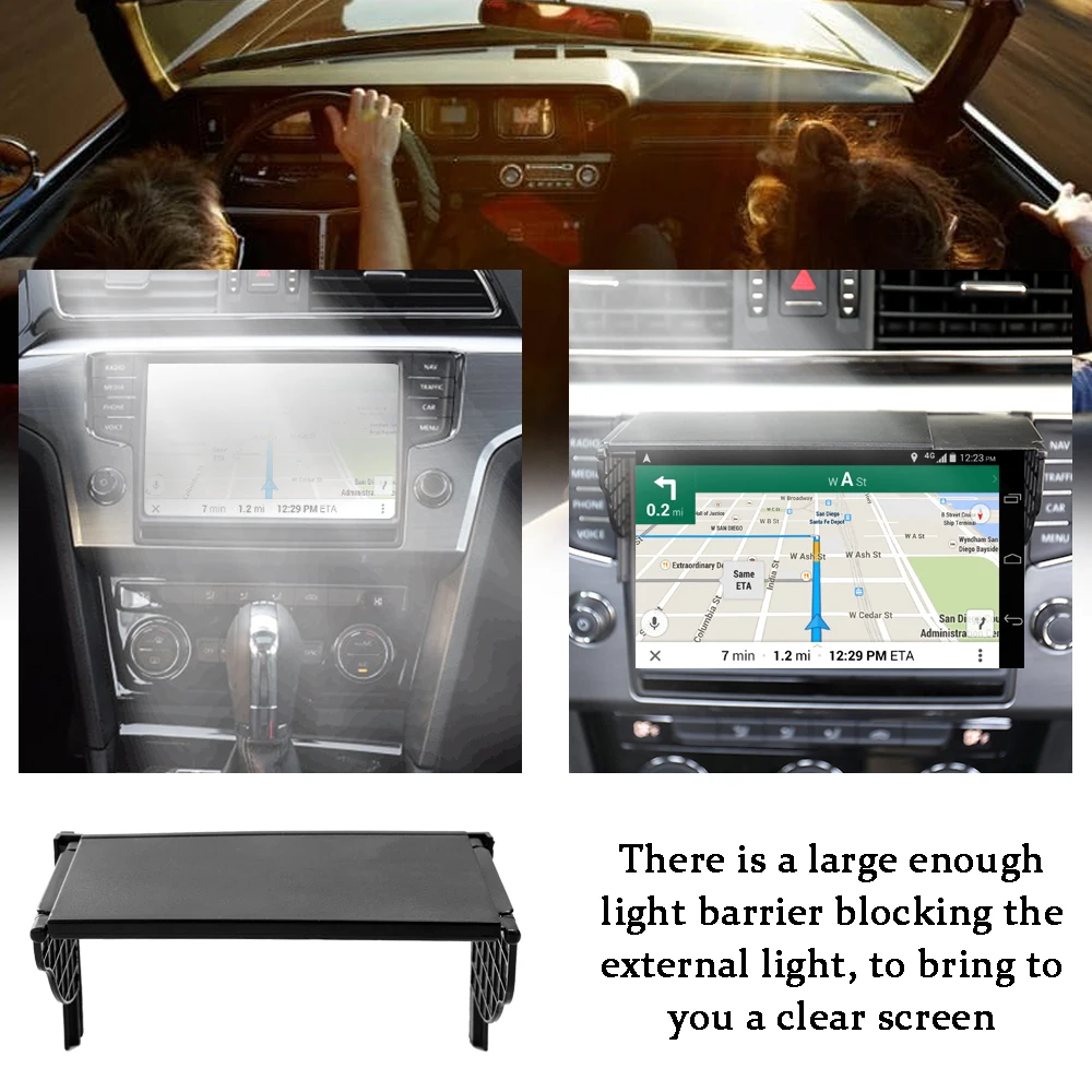 Multipurpose 5.5-10 Inch Universal Car GPS Navigation Light Cover Barrier GPS Navigator SunVisor Sunshade Hood Width 141mm-255mm
Multipurpose 5.5-10 Inch Universal Car GPS Navigation Light Cover Barrier GPS Navigator SunVisor Sunshade Hood Width 141mm-255mm