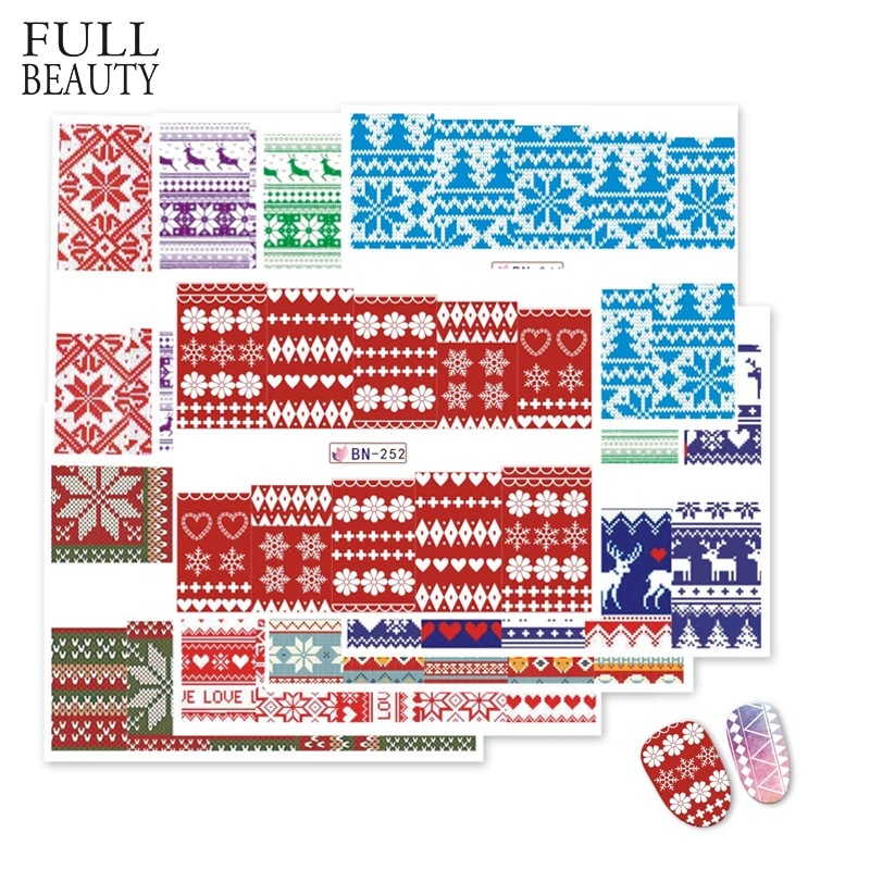 Full Beauty 12 Designs Christmas Decorations for Nail Art Sticker Full Foils Snowflake Bell Slider Winter Nail Wraps CHBN241-253
Full Beauty 12 Designs Christmas Decorations for Nail Art Sticker Full Foils Snowflake Bell Slider Winter Nail Wraps CHBN241-253