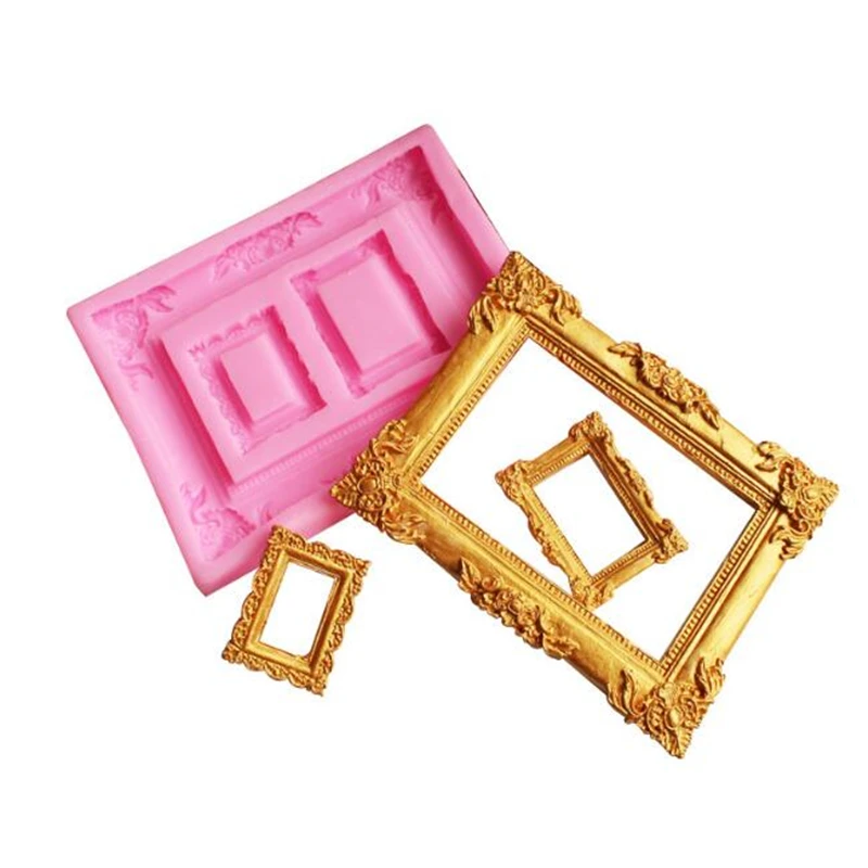 Silicone Fondant Mold Photo Frame Silicone Mold Food Grade Fondant Cake Decoration Mold Sugar Craft Tools Home Tools
Silicone Fondant Mold Photo Frame Silicone Mold Food Grade Fondant Cake Decoration Mold Sugar Craft Tools Home Tools