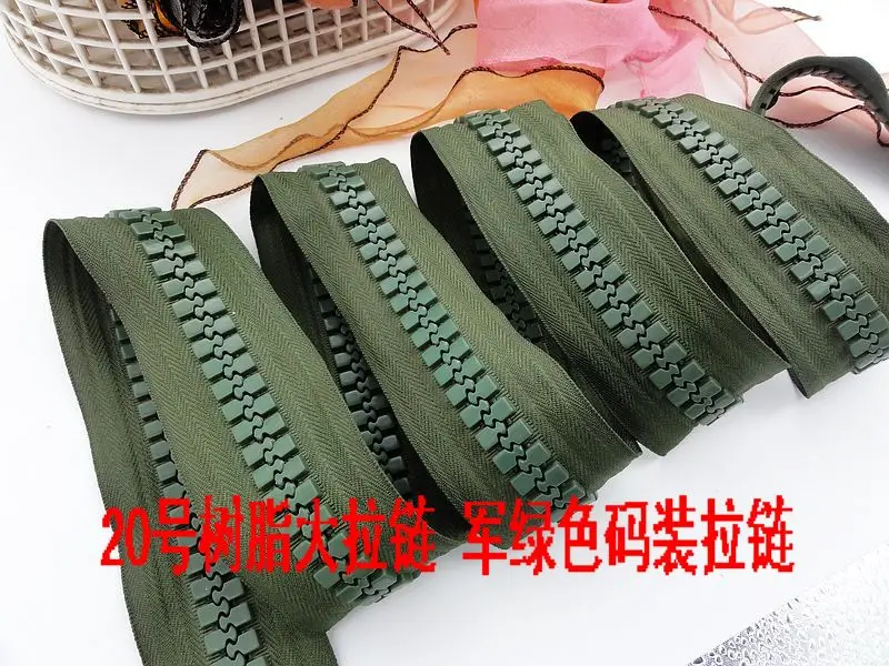 20# oversize green resin zipper 5M/lot+5pcs sliders big size zipper for diy tents yacht sofa car cover zippers accessories
20# oversize green resin zipper 5M/lot+5pcs sliders big size zipper for diy tents yacht sofa car cover zippers accessories