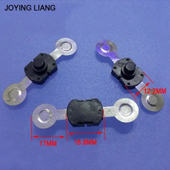 3pcs/lot Flashlight Switches Electric Torch Rear Switch 16.8*12.2mm Middle Switch Single Head Contact 17MM 
3pcs/lot Flashlight Switches Electric Torch Rear Switch 16.8*12.2mm Middle Switch Single Head Contact 17MM