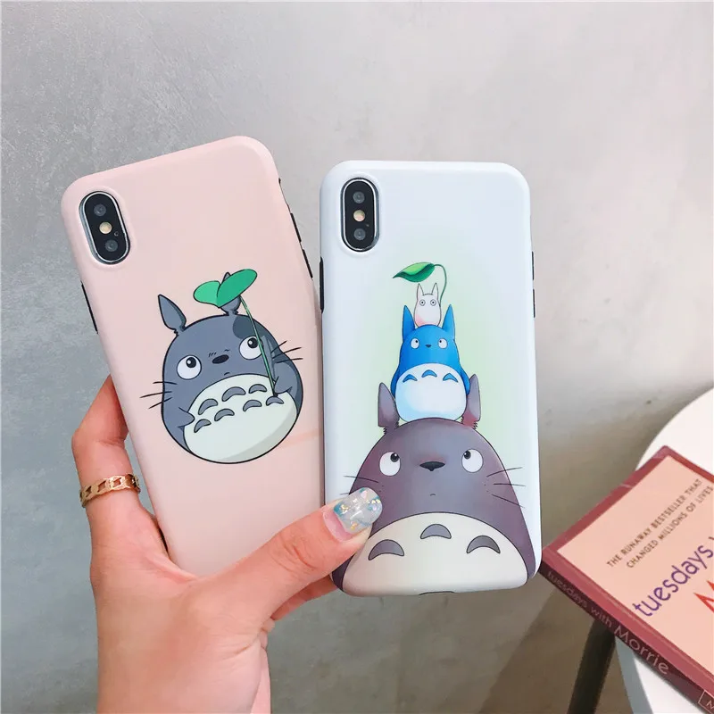 Cute Totoro Spirited Away Pattern phone case For iPhone XS Max XR XS 6 6S 7 8 Plus X Thin Soft IMD Phone Cases Cover Coque
Cute Totoro Spirited Away Pattern phone case For iPhone XS Max XR XS 6 6S 7 8 Plus X Thin Soft IMD Phone Cases Cover Coque