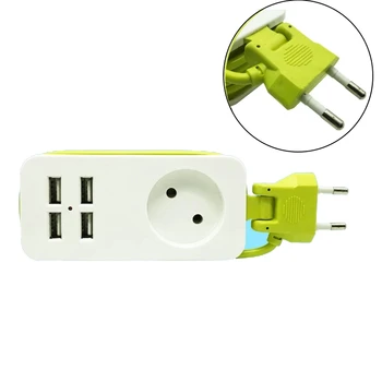 EU Plug USB Socket Electric Socket Universal 4 Port Multi USB Wall Charger Adapter Extension Socket Outlet Power Strip for Phone
EU Plug USB Socket Electric Socket Universal 4 Port Multi USB Wall Charger Adapter Extension Socket Outlet Power Strip for Phone