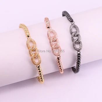 5Pcs Metal Copper Micro Pave CZ Zircon Interlock Connector Braiding Macrame Bracelets,Fashion Handmade Bracelet
5Pcs Metal Copper Micro Pave CZ Zircon Interlock Connector Braiding Macrame Bracelets,Fashion Handmade Bracelet