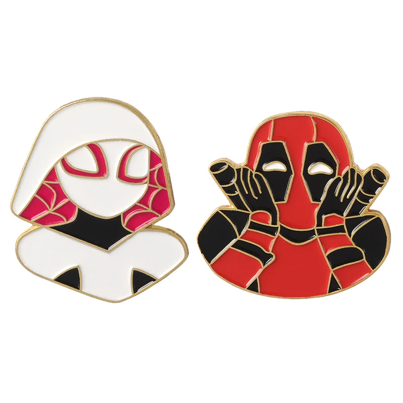 Cartoon Movie Gwen Stacy Spider-Man Deadpool Gold And Red Color Brooches Pin for Backpack Bag Jeans Clothes Badge Jewelry
Cartoon Movie Gwen Stacy Spider-Man Deadpool Gold And Red Color Brooches Pin for Backpack Bag Jeans Clothes Badge Jewelry