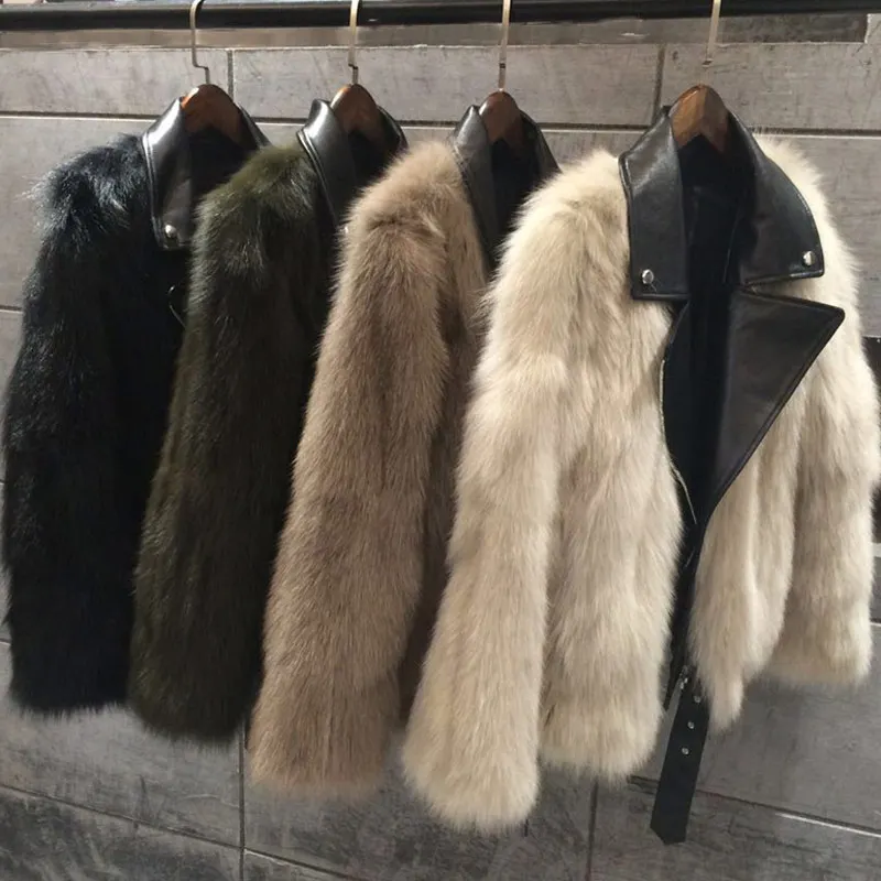 Real Fox Fur Coat Women New Winter Short Casual Motorcycle Patchwork Genuine Leather Jacket Outerwear Natural Thick Warm Coats
Real Fox Fur Coat Women New Winter Short Casual Motorcycle Patchwork Genuine Leather Jacket Outerwear Natural Thick Warm Coats