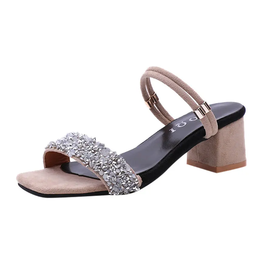 Women Ladies Shoes 2019 New Summer Women's High-Heel Sandals Rhinestone Sequins Slippers Casual Beach Shoes For Women Girls M#3
Women Ladies Shoes 2019 New Summer Women's High-Heel Sandals Rhinestone Sequins Slippers Casual Beach Shoes For Women Girls M#3
