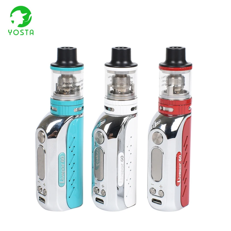 YOSTA Vape Kit Livepor 60W TC Starter Kit 1500mAh Built-in Battery 2.5ml Atomizer Electronic Cigarette Vape VS Shisha Pen Hookah
YOSTA Vape Kit Livepor 60W TC Starter Kit 1500mAh Built-in Battery 2.5ml Atomizer Electronic Cigarette Vape VS Shisha Pen Hookah