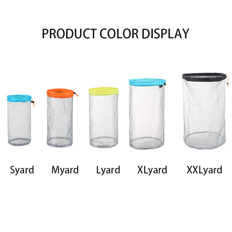Camping Mesh Storage Bag Outdoor Ultralight Mesh Storage Bag Picnic BBQ Drawstring Colther Storage Bag Tools Small Fishing Nets
Camping Mesh Storage Bag Outdoor Ultralight Mesh Storage Bag Picnic BBQ Drawstring Colther Storage Bag Tools Small Fishing Nets