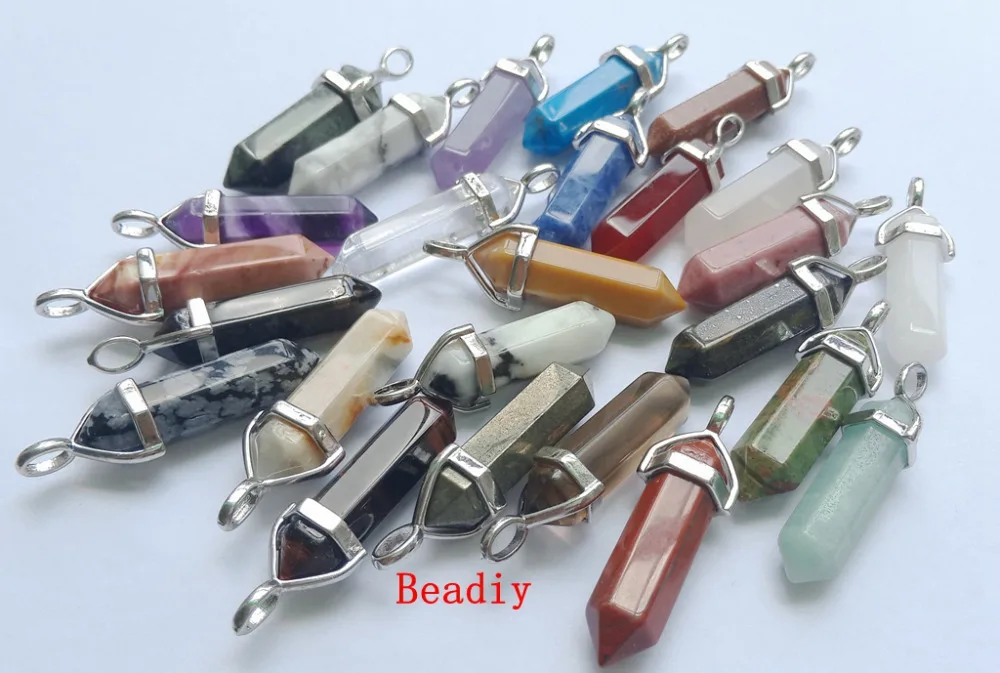 Worth Buying!!High Quality Gem Stone Hexagonal Point Healing Reiki Chakra Pendant Gold&Sivler Stone Bead For Healing Jewelry
Worth Buying!!High Quality Gem Stone Hexagonal Point Healing Reiki Chakra Pendant Gold&Sivler Stone Bead For Healing Jewelry