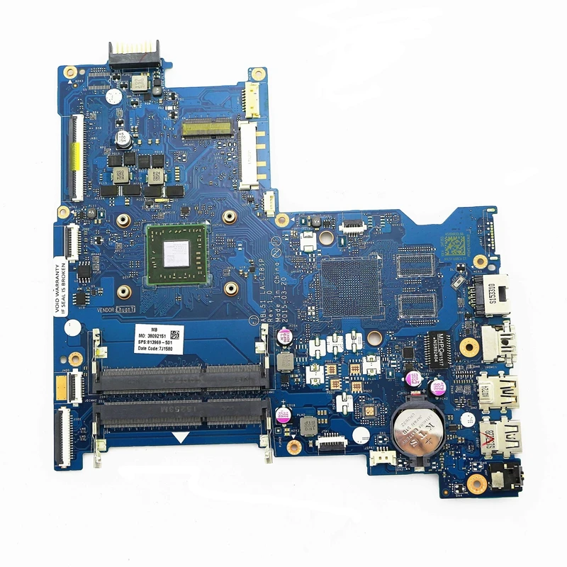ABL51 LA-C781P 813969-501 UMA материнская плата с фотографическим процессором для ноутбуков HP