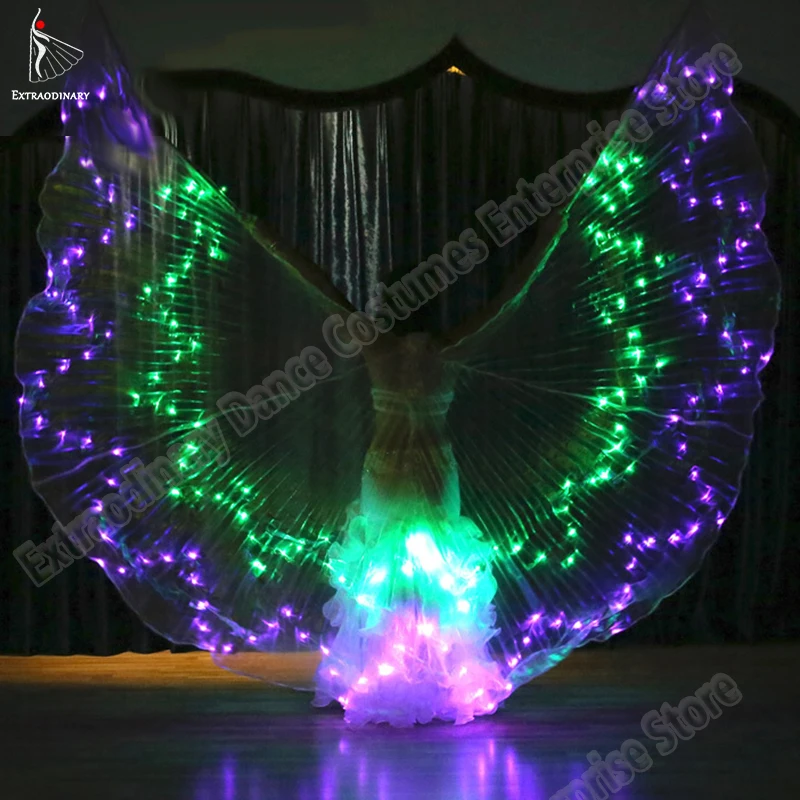 New Women Belly Dance Led Dance Wings Butterfly Wing Light Up Lamp Props Accessories 360 Degrees Dodecagonal Wing 36 Colors
New Women Belly Dance Led Dance Wings Butterfly Wing Light Up Lamp Props Accessories 360 Degrees Dodecagonal Wing 36 Colors
