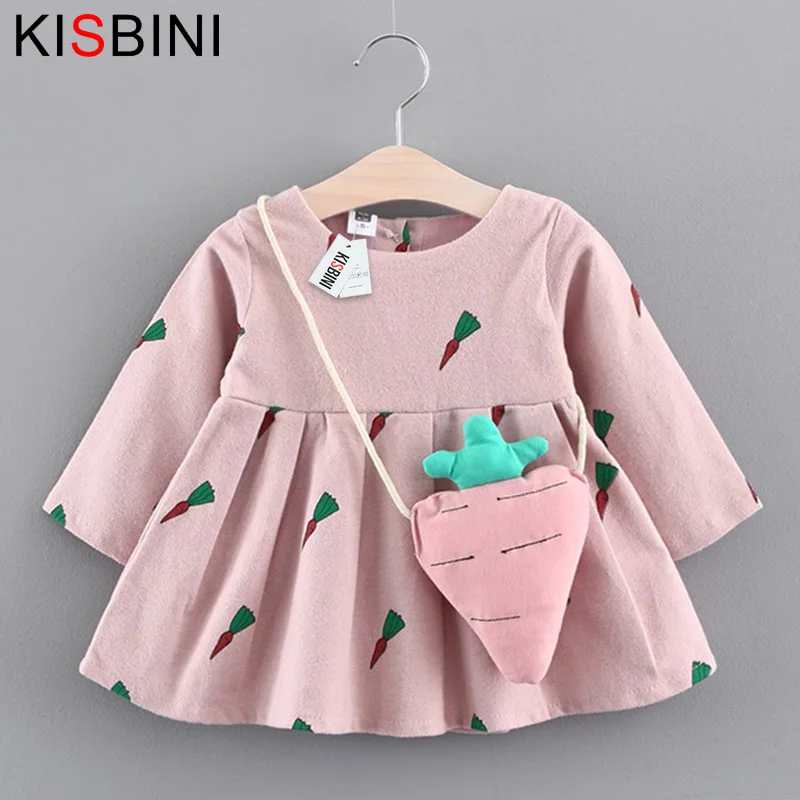 KISBINI Cute Baby Dresses Girls Kids Clothes Mini Party Dress Cotton Autumn Long Sleeves O-Neck Radish Print Children's Clothes
KISBINI Cute Baby Dresses Girls Kids Clothes Mini Party Dress Cotton Autumn Long Sleeves O-Neck Radish Print Children's Clothes