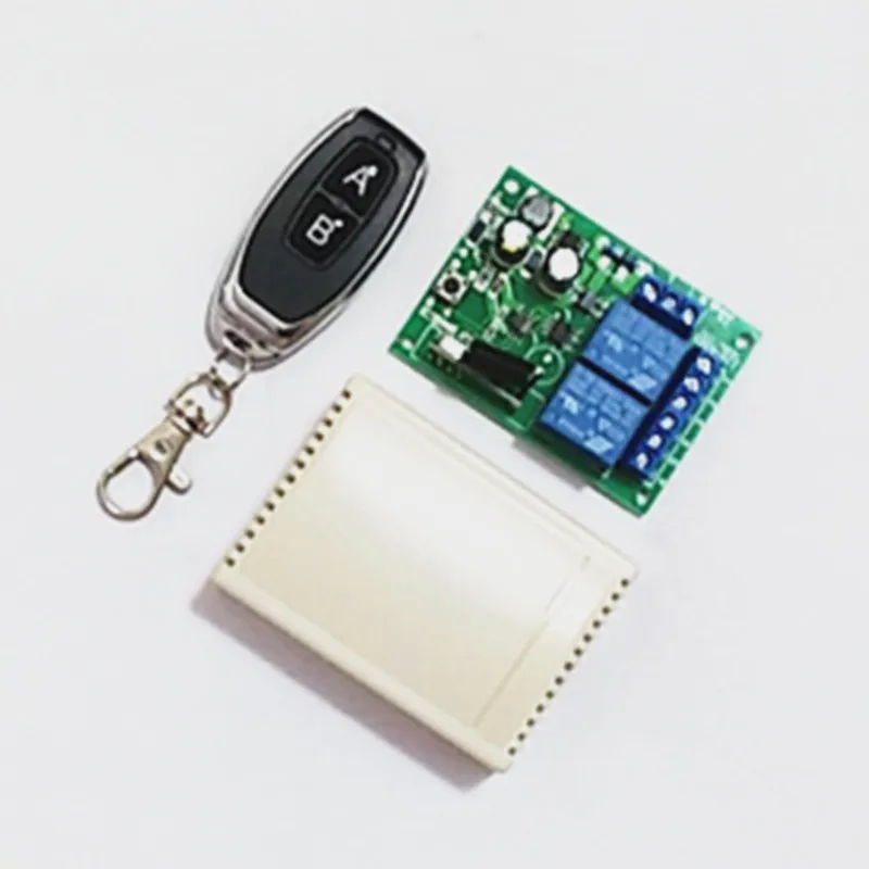 433MHz wireless 2 channel AC 110V 220V. Relay receiver and 1527 learning code RF transmitter remote control switch for garage do
433MHz wireless 2 channel AC 110V 220V. Relay receiver and 1527 learning code RF transmitter remote control switch for garage do