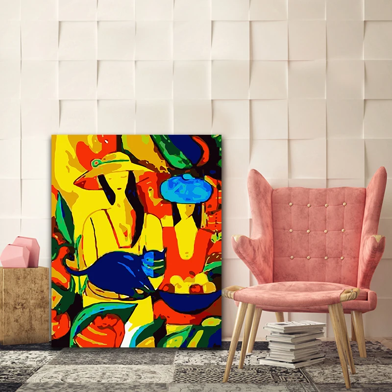 DIY colorings pictures by numbers with colors Abstract woman macaron picture drawing painting by numbers framed Home
DIY colorings pictures by numbers with colors Abstract woman macaron picture drawing painting by numbers framed Home