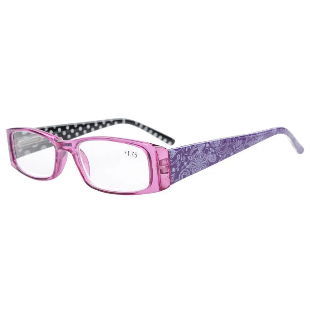R006P Spring Hinges Polka Dots Patterned Temples Rectangular Reading Glasses +0.5/0.75/1.0/1.25/1.5/1.75/2/2.25/2.5/2.75/3/3.5/4
R006P Spring Hinges Polka Dots Patterned Temples Rectangular Reading Glasses +0.5/0.75/1.0/1.25/1.5/1.75/2/2.25/2.5/2.75/3/3.5/4