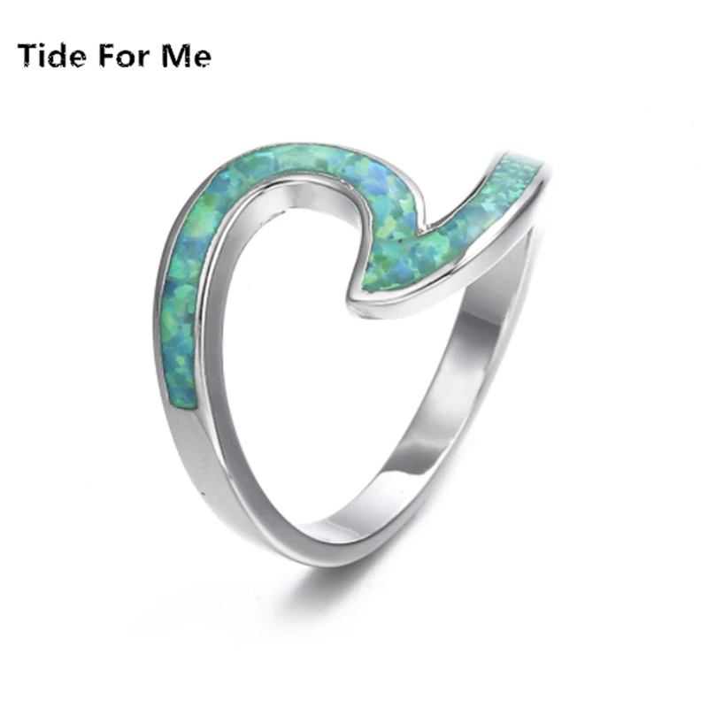 new trendy silver color bague rings for women wedding bands engagement rings blue opal wave female Charms fashion jewelry gifts
new trendy silver color bague rings for women wedding bands engagement rings blue opal wave female Charms fashion jewelry gifts