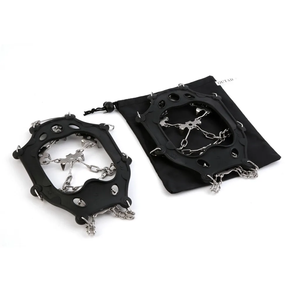 18 Teeths Claw Traction Crampon Anti-Slip Ice Cleats Boots Gripper Chain Snow Walking Climb Ice Shoes cover Traction Shoe
18 Teeths Claw Traction Crampon Anti-Slip Ice Cleats Boots Gripper Chain Snow Walking Climb Ice Shoes cover Traction Shoe