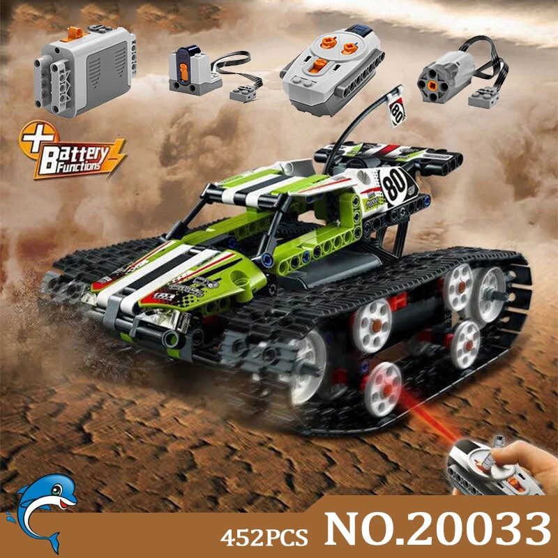 Compatible 42065 Technic Remote Control vehicles RC Tracked Racer playmobil Building Blocks DIY Toys 20033
Compatible 42065 Technic Remote Control vehicles RC Tracked Racer playmobil Building Blocks DIY Toys 20033