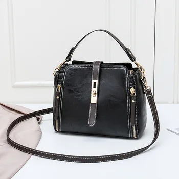 Women Bucket Bag Oil Wax Women Leather Handbags Big Tote Famous Brands High Capacity Female Shoulder Bag Crossbody Bag 2019 C810
Women Bucket Bag Oil Wax Women Leather Handbags Big Tote Famous Brands High Capacity Female Shoulder Bag Crossbody Bag 2019 C810
