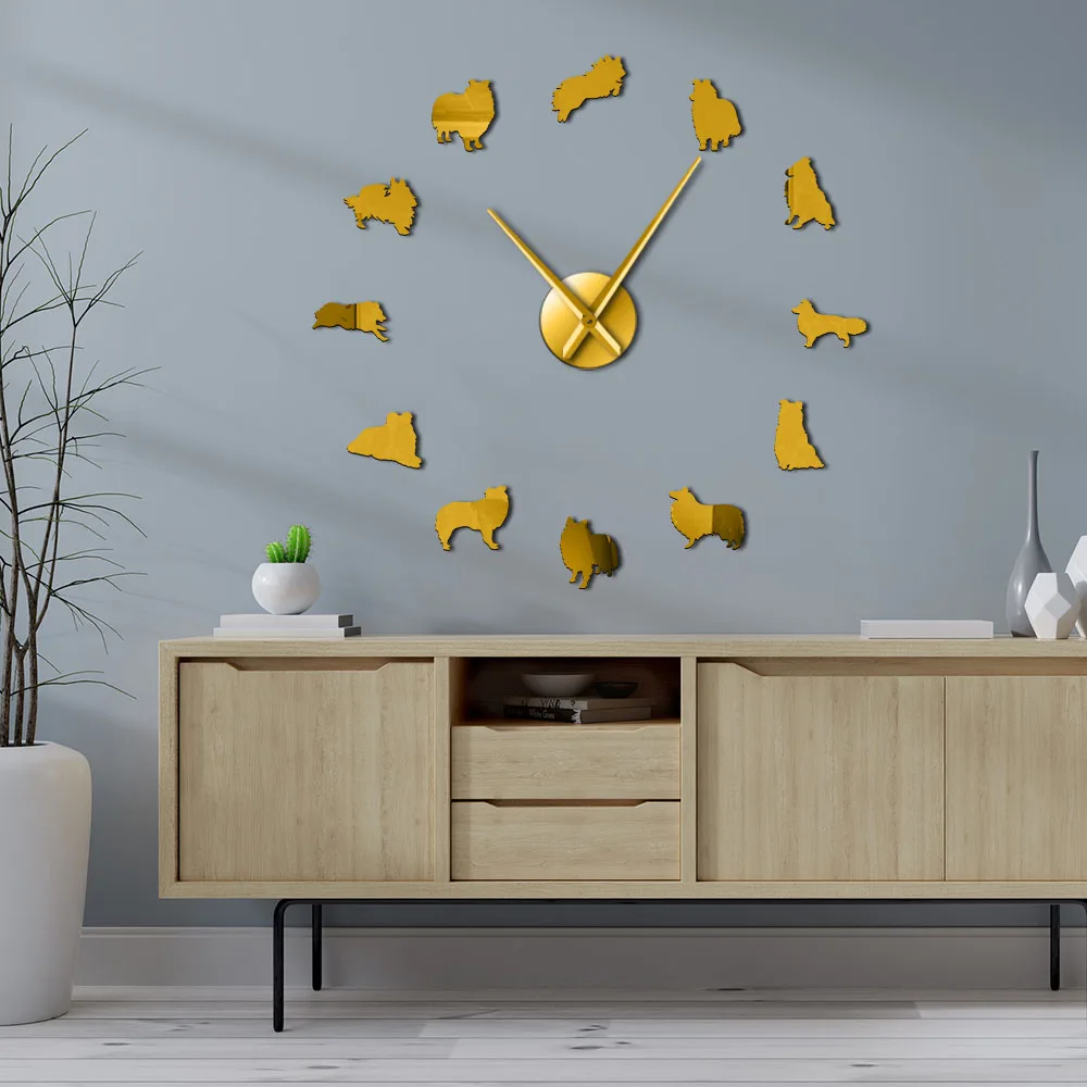 Sheltie Collie Dog Breed Wall Art DIY Giant Wall Clock Sheltie Silent Quartz Wall Clock Shetland Sheepdog Big Time Clock Watch
Sheltie Collie Dog Breed Wall Art DIY Giant Wall Clock Sheltie Silent Quartz Wall Clock Shetland Sheepdog Big Time Clock Watch