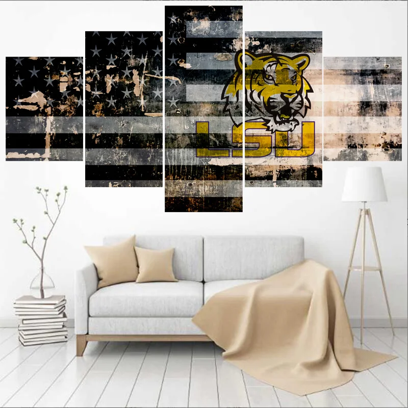 5 Pcs University LSU Tiger Ball Sport Paintings Modern Home Decor Living Room Bedroom Wall Art Canvas Print Painting Calligraphy
5 Pcs University LSU Tiger Ball Sport Paintings Modern Home Decor Living Room Bedroom Wall Art Canvas Print Painting Calligraphy