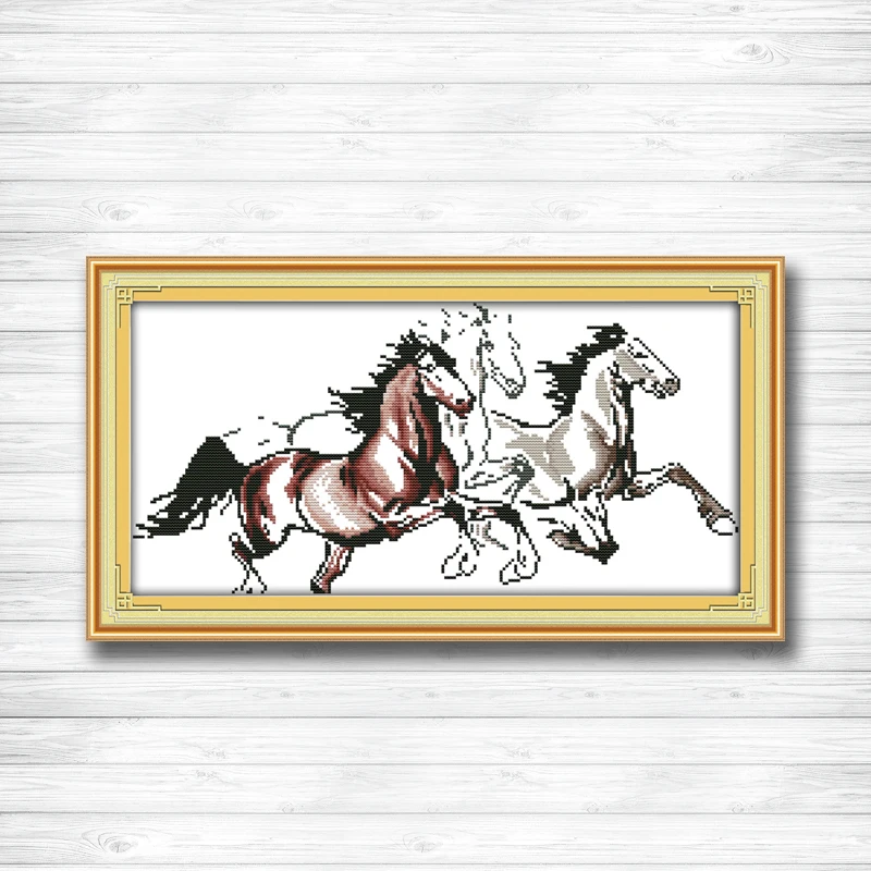 Three Running horses animal Pattern Print on Canvas DMC 14CT 11CT DMS Cross Stitch DIY Needlework Kit Embroidery Sets Home Decor
Three Running horses animal Pattern Print on Canvas DMC 14CT 11CT DMS Cross Stitch DIY Needlework Kit Embroidery Sets Home Decor