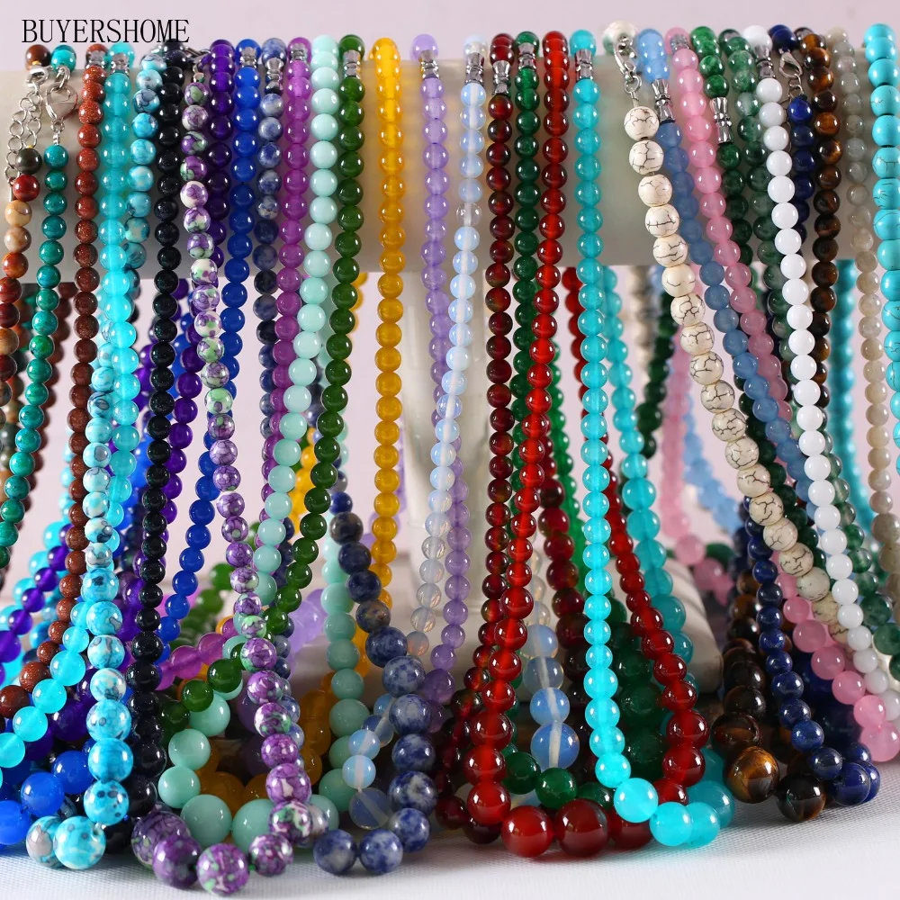 Free Shipping Fashion Jewelry Natural Round Beads Green Aventurine Blue Azurite Pink Crystal Onyx SodaliteNecklace 18" 1Pcs
Free Shipping Fashion Jewelry Natural Round Beads Green Aventurine Blue Azurite Pink Crystal Onyx SodaliteNecklace 18" 1Pcs