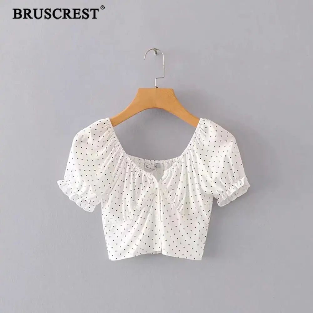 2019 Summer tops for women blouses vintage button puff sleeve print white blouse women shirts streetwear Korean clothes blusas
2019 Summer tops for women blouses vintage button puff sleeve print white blouse women shirts streetwear Korean clothes blusas