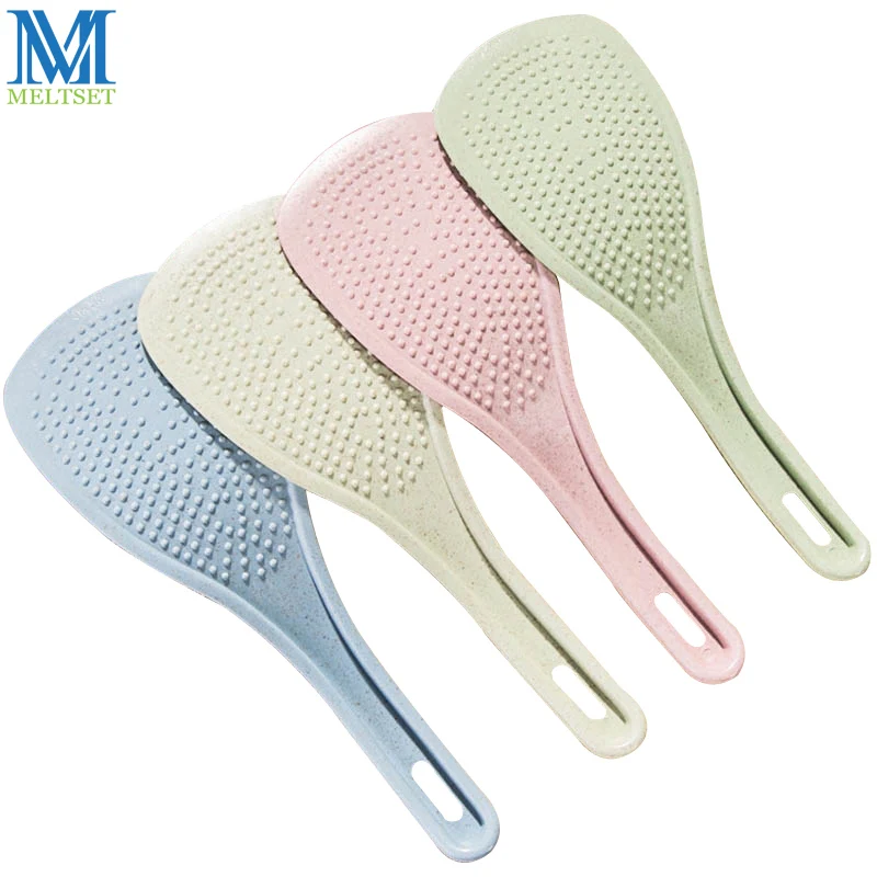 Meltset Wheat Straw Rice Scoop Non-stick Meal Spoon Ladle Kitchen Utensil Rice Cooker Shovel 4 Colors
Meltset Wheat Straw Rice Scoop Non-stick Meal Spoon Ladle Kitchen Utensil Rice Cooker Shovel 4 Colors