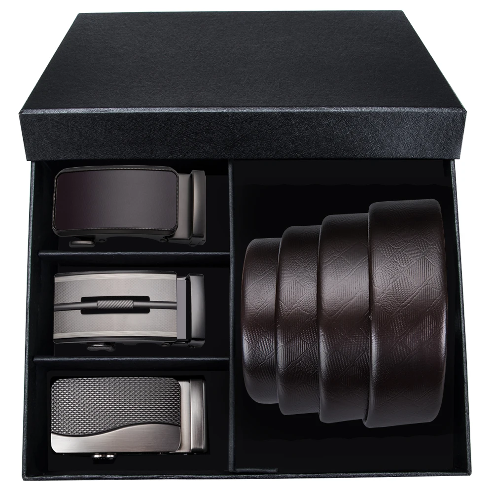 Formal Designer Belts Automatic Buckle Mens Brown Leather Belt Waist Strap High Quality Mens Fashion Belts 3 Buckles Gift Set
Formal Designer Belts Automatic Buckle Mens Brown Leather Belt Waist Strap High Quality Mens Fashion Belts 3 Buckles Gift Set