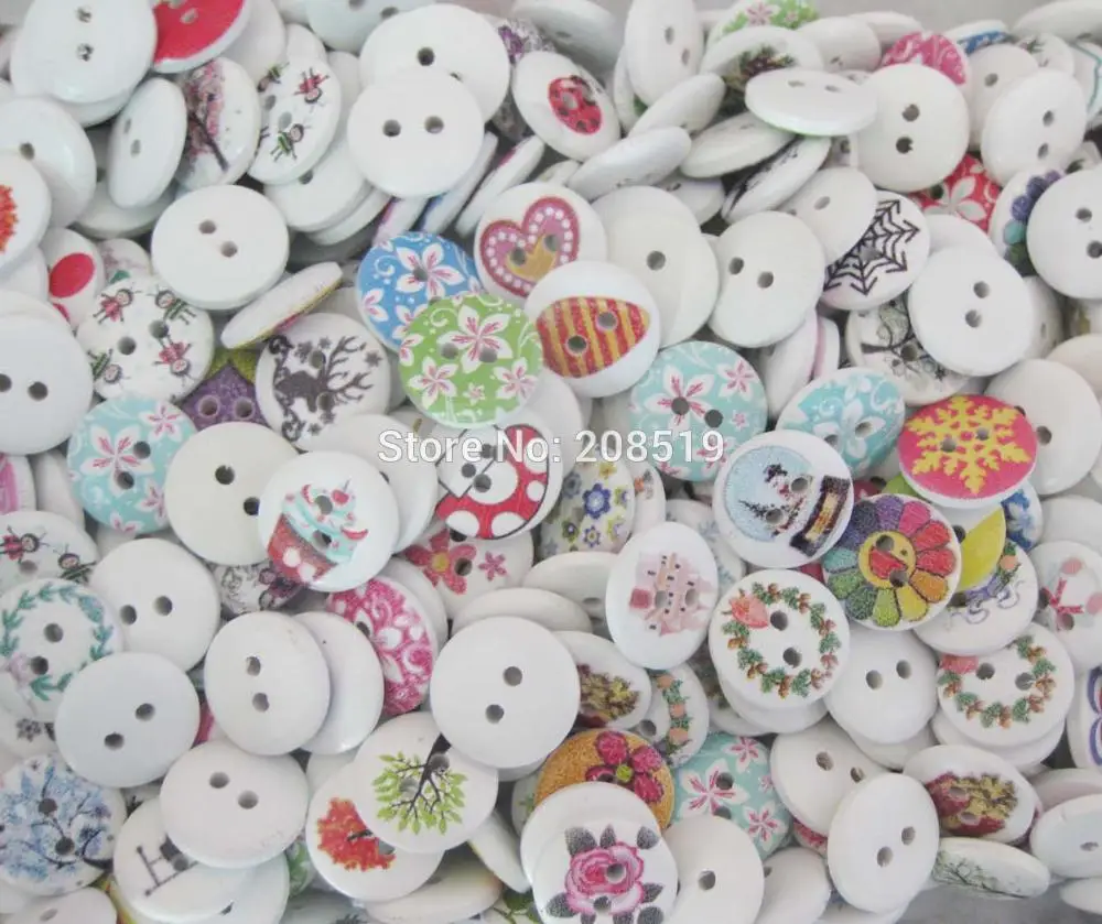 WBNNLL multicolors buttons for craft diy decoration randomly 15mm 200 pieces floral wooden button round shape
WBNNLL multicolors buttons for craft diy decoration randomly 15mm 200 pieces floral wooden button round shape