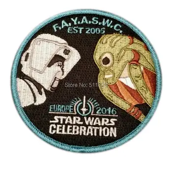Star wars Celebration Patches Europe CEIII London exclusive FAYASWC club 2016 SDCC tv movie Embroidered Iron On Sew On Badge